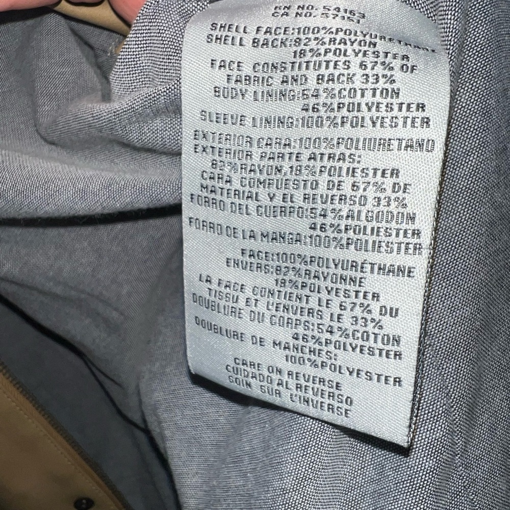 Men's Faux Suede Trucker Jacket
 Tan Jacket - Picture 3 of 4